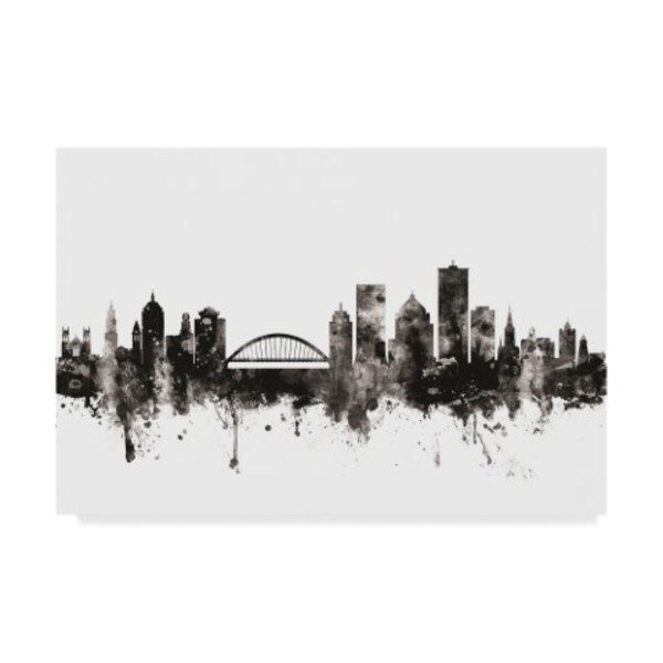 Michael Tompsett 'Rochester New York Skyline Black White' Canvas Art, 22x32, Trademark Fine Art, Mfr#: MT01750-C2232GG